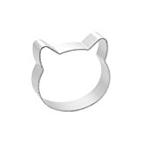 ELENXS 1pc Aluminium Legierung Katzen Kopf Shaped Fondant Keks Kuchen Sugarcraft Spulenkern Scher