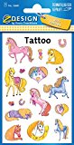 Avery Zweckform 56681 Kinder Tattoos Pferde (temporäre Transferfolie, dermatologisch getestet) 17 Aufkleber